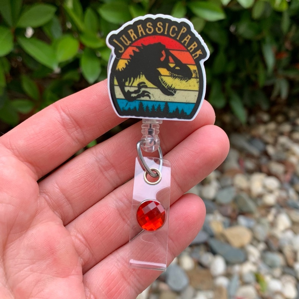 Jurassic Park Badge Holder